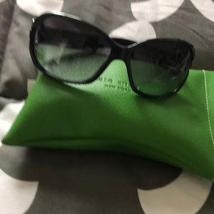 NWT Kate Spade black and silver sunglasses